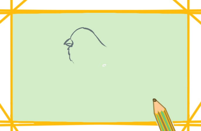 枝头的小鸟简笔画-1