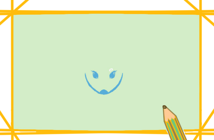 有着长长鹿角的小鹿简笔画-1