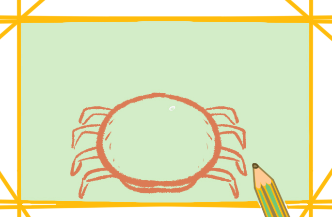 红色的螃蟹简笔画-2