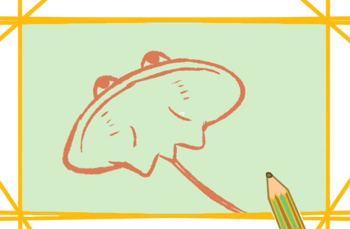 可怕的魔鬼鱼简笔画-3