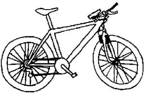 怎么画自行车-3