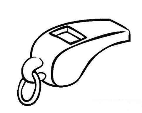 可爱简洁的哨子怎么画-1