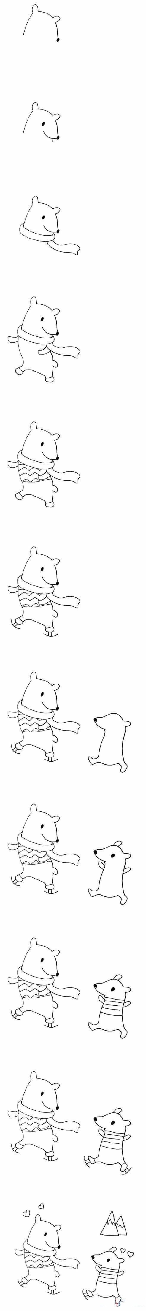 北极熊怎么画-1