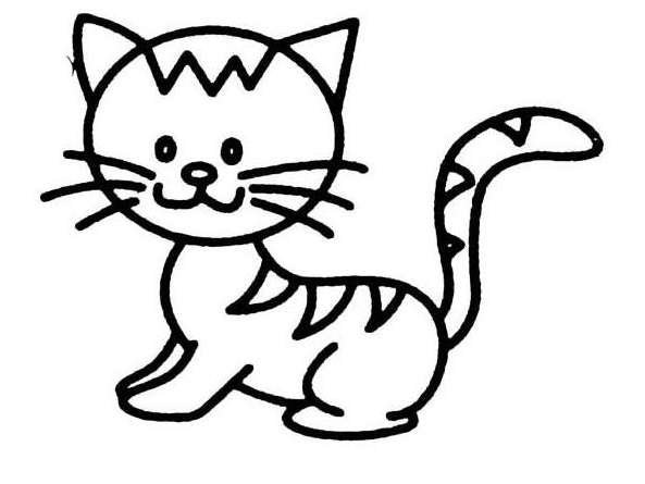 小花猫简笔画-2