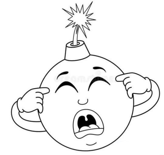 怎么画卡通炸弹-1