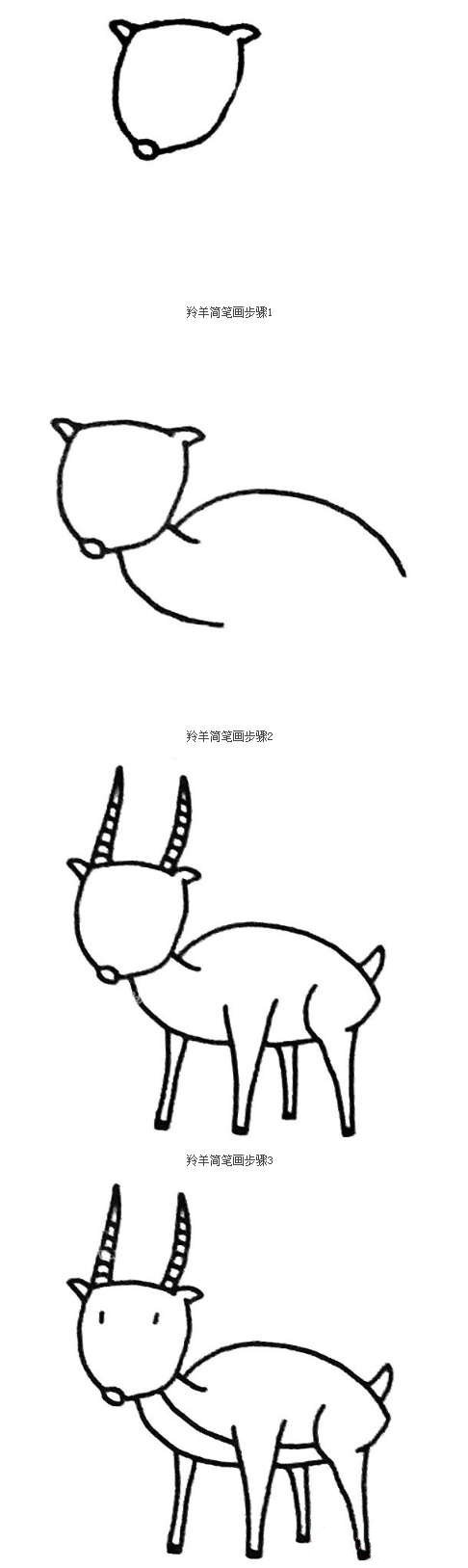 怎么画羚羊-1