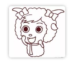 漂亮的美羊羊怎么画-3