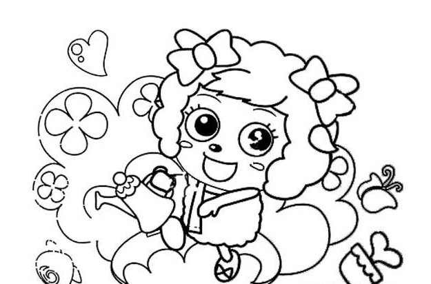 美羊羊简笔画图片-9