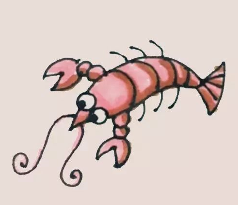 小龙虾简笔画-1