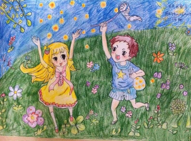 快乐的时光六一儿童节画画大全-1