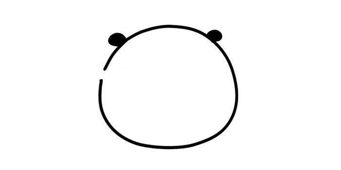 画可爱的圣诞节大熊猫-3