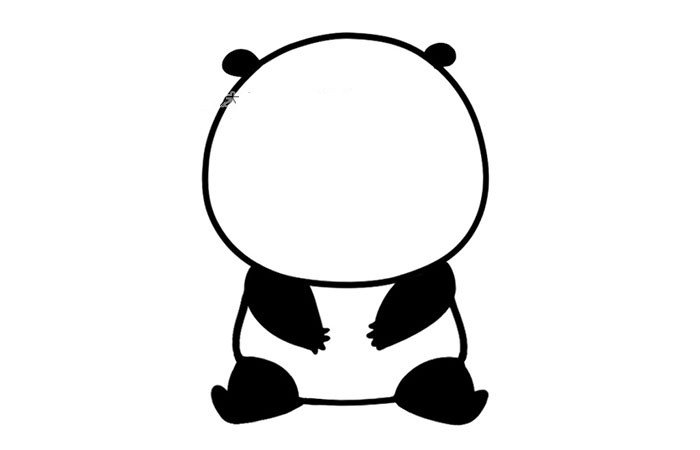 画可爱的圣诞节大熊猫-7