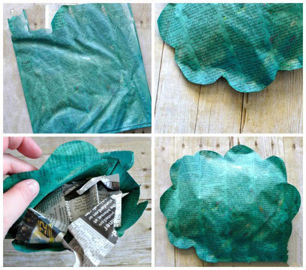 手工报纸大树制作方法-2