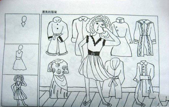 儿童线描简笔画-1