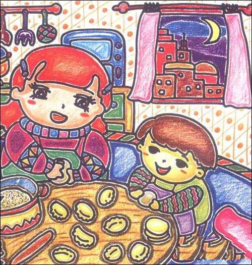 少儿绘画作品铅笔画-1