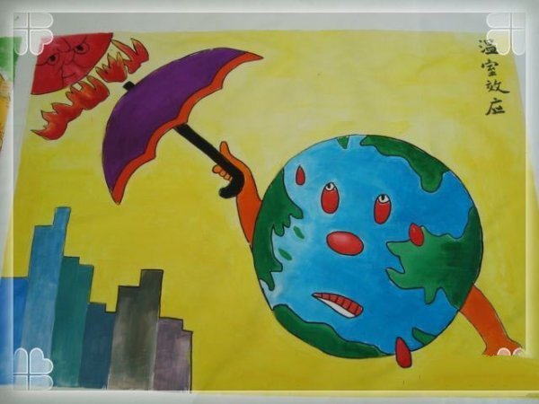 地球妈妈水彩画图片大全-1