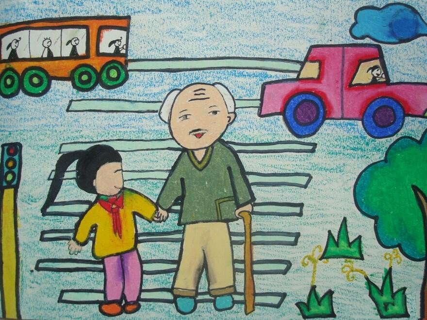 儿童画重阳节的图画-1