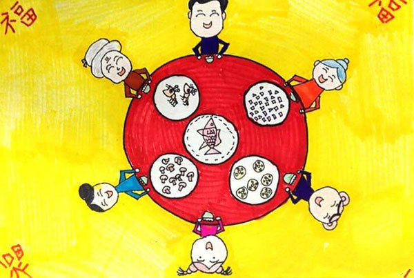 2017过年图片儿童画大全-6