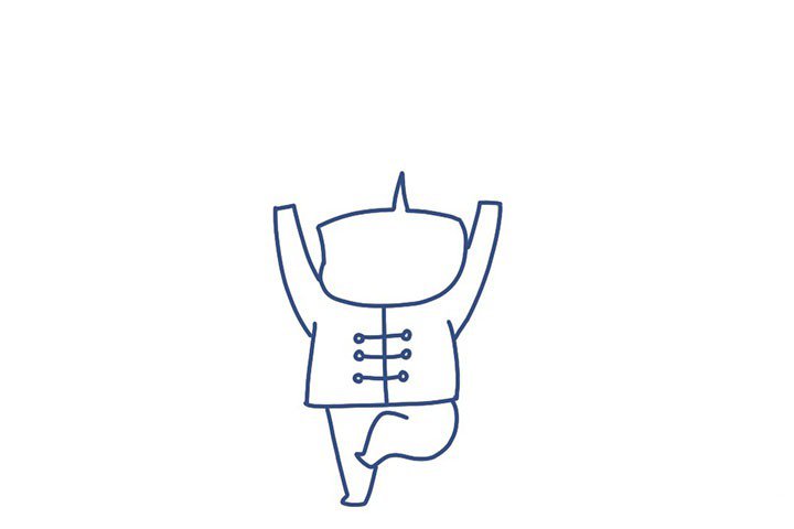 新春福娃到简笔画教程-5