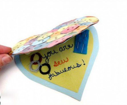 新年贺卡制作：DIY纽扣贺卡制作!-11