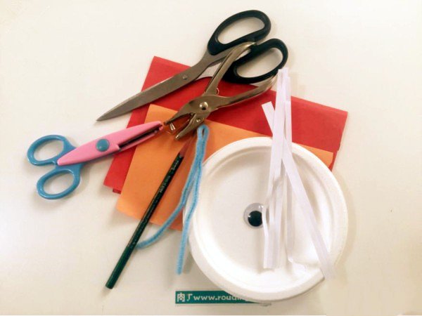 纸盘大公鸡挂饰手工制作-2