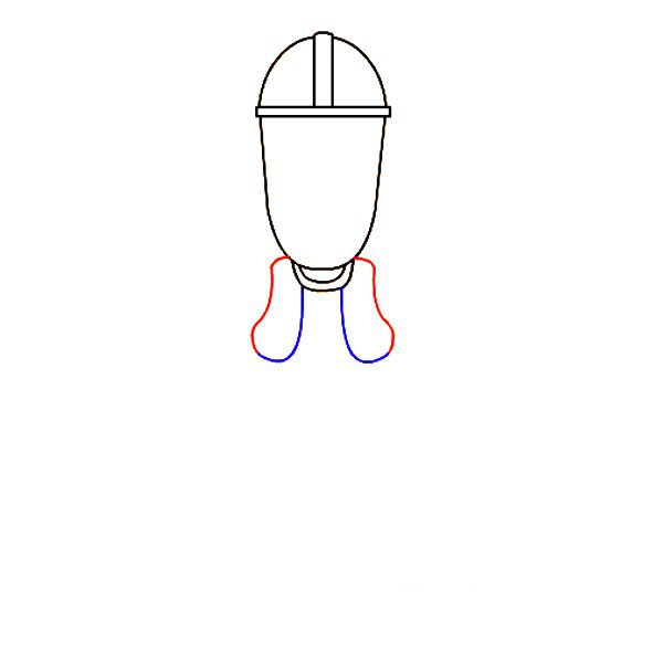 光头强简笔画教程-6