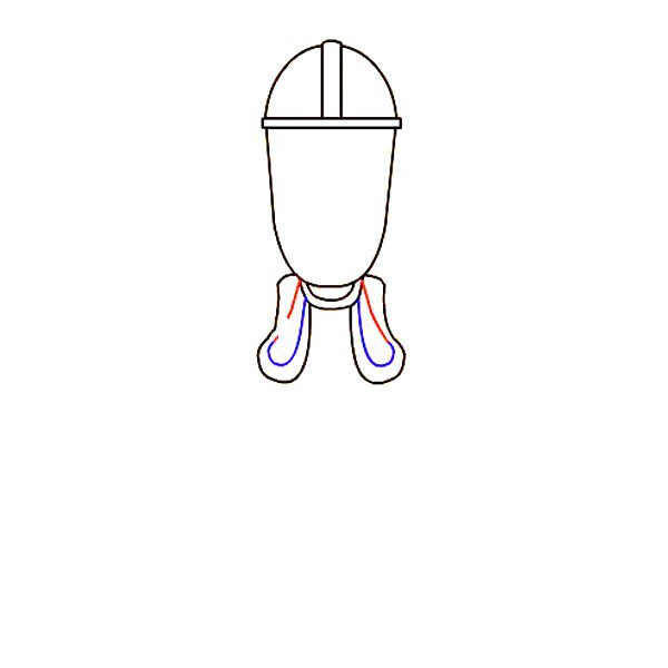 光头强简笔画教程-7