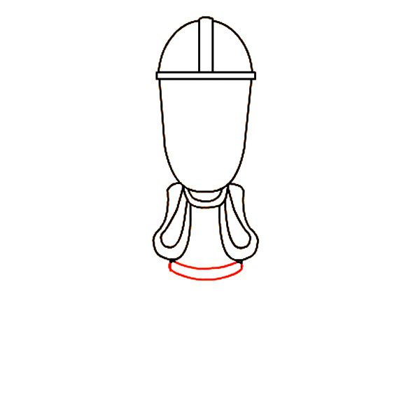 光头强简笔画教程-8