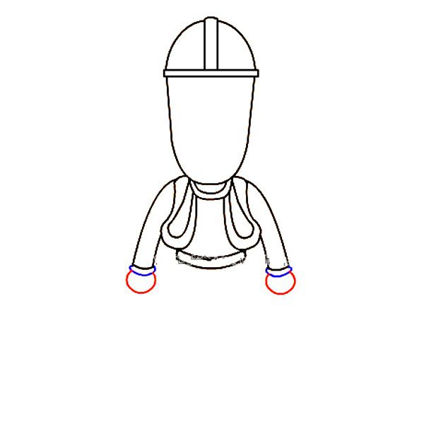光头强简笔画教程-10