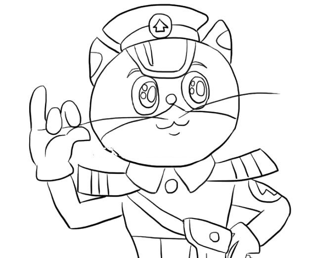 开心微笑的黑猫警长-2