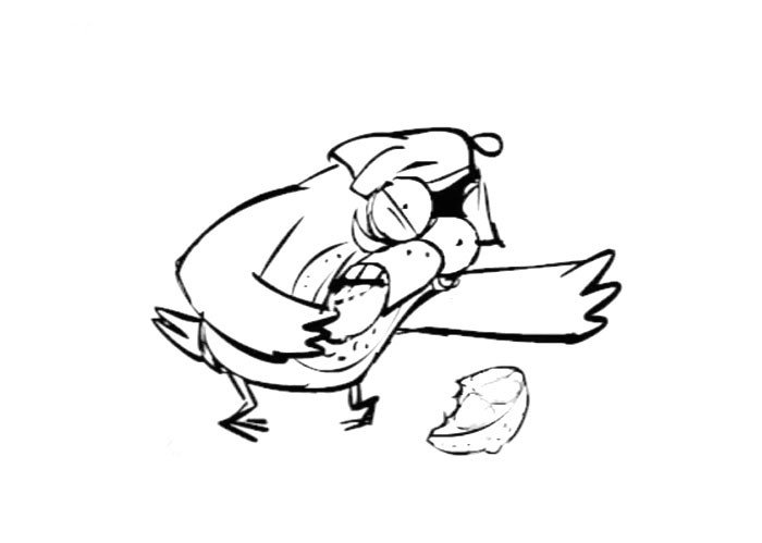 爆笑虫子简笔画：柠檬-2