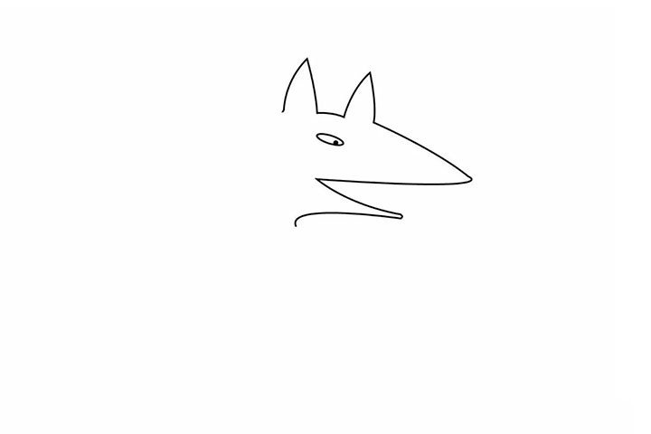 小红帽里的大灰狼怎么画-3