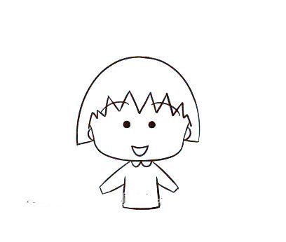 教你如何画樱桃小丸子-8