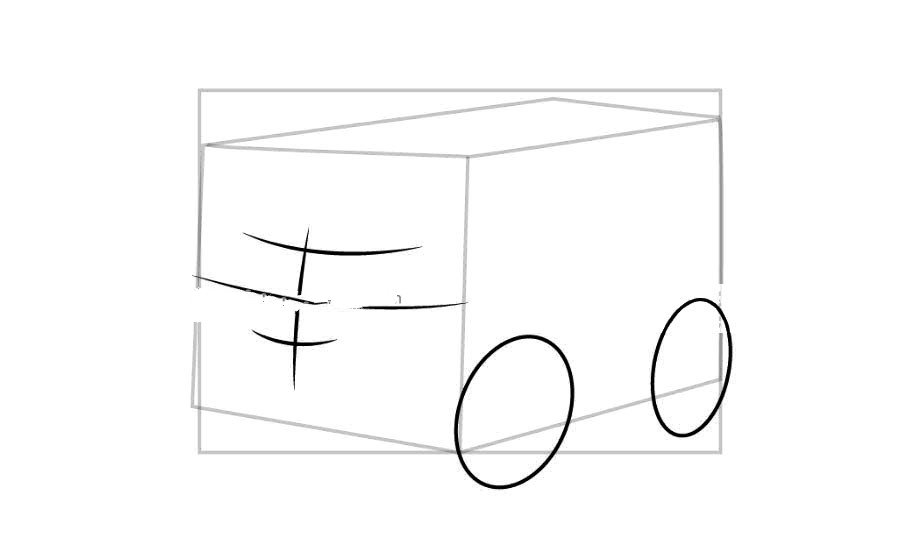 警车珀利安巴简笔画-3