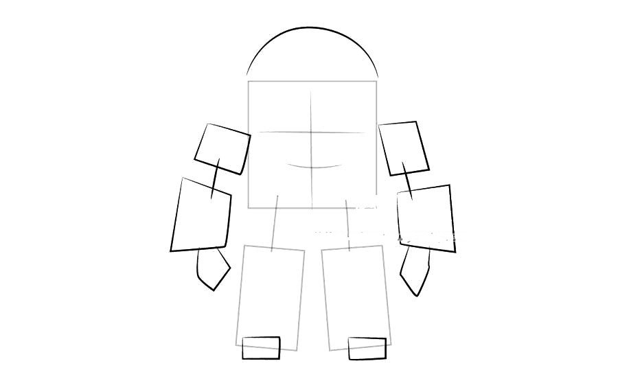 警车珀利变形罗伊简笔画-2