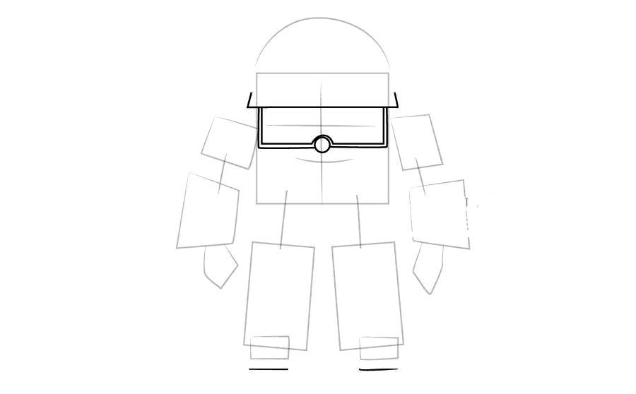 警车珀利变形罗伊简笔画-3