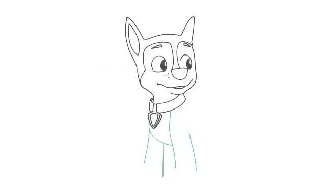 汪汪队阿奇的画法【详细步骤】-7