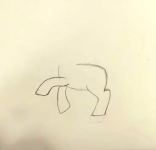 小马宝莉云宝的画法步骤-2