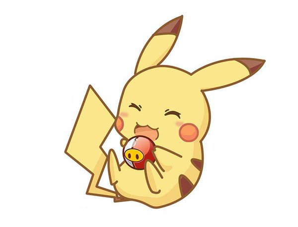 3张皮卡丘卡通简笔画图片-1