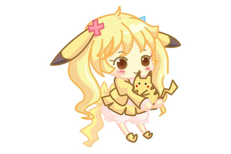 3张皮卡丘卡通简笔画图片-3