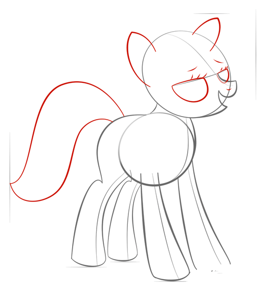 如何画小马宝莉里的暮光闪闪/紫悦-6