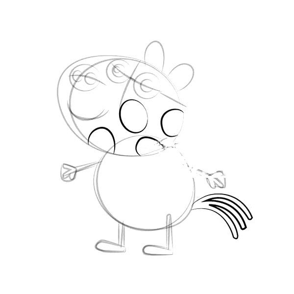 小猪佩奇之小马佩德罗简笔画-8