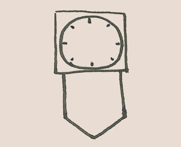 简笔画之挂钟-4