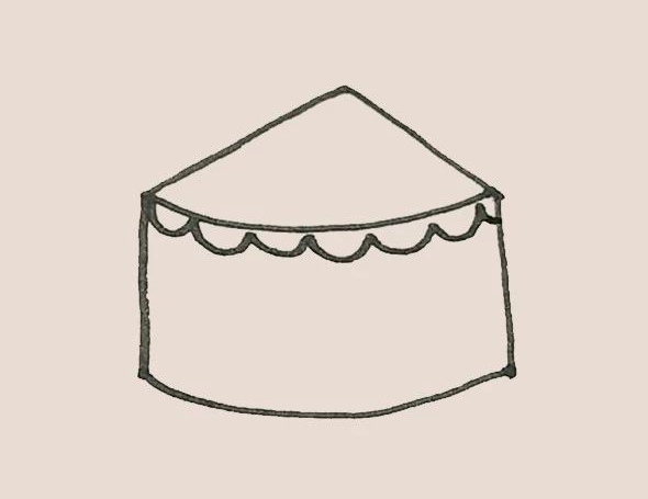 简笔画之马戏团帐篷-3