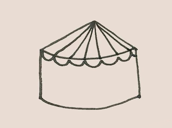 简笔画之马戏团帐篷-4