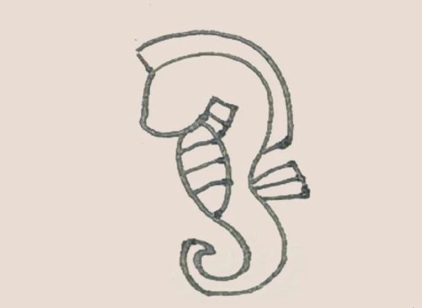 简笔画之海马-6