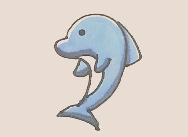 简笔画之海豚-6