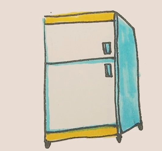 冰箱简笔画-1