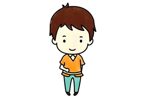 小哥哥简笔画图片-6