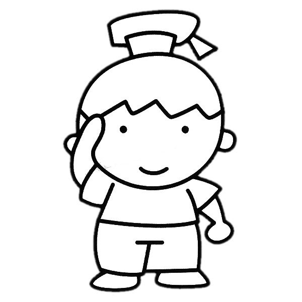 小博士简笔画图片-1